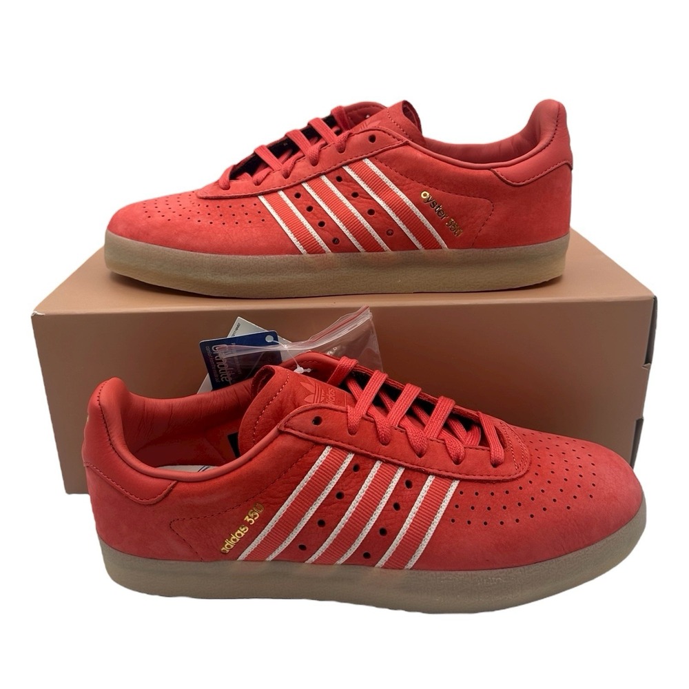 Adidas Oyster Holdings 350 Shoes Mens Size 8.5 Trace Scarlet Sneakers DB1975
